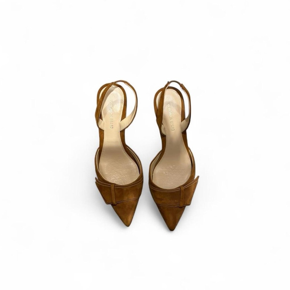 Veronica Beard Brown suede Bow
 Slingback Pumps US 6.5